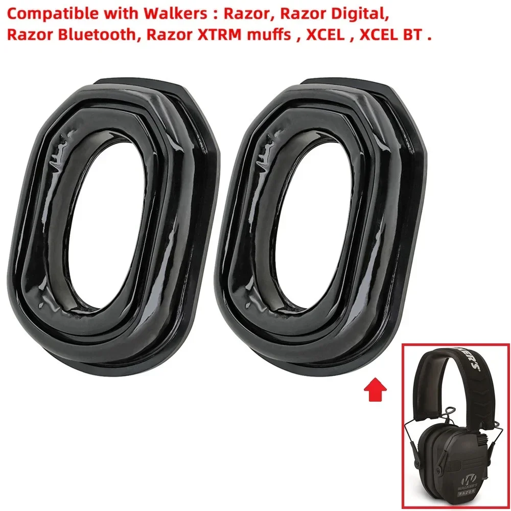 earmuff eletronico protecao auditiva fone de ouvido tatico adaptador substituicao gel almofada da orelha para navalhas walker e xcel muff earmuffs 01