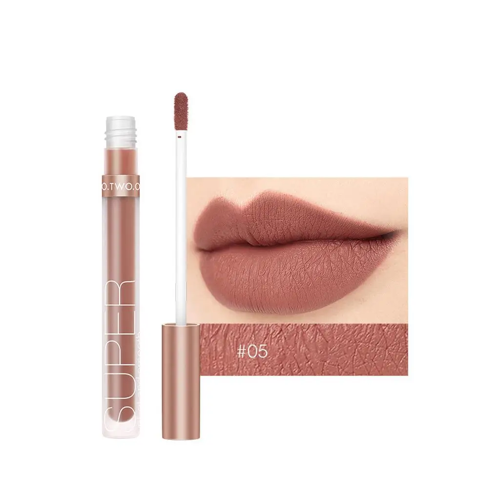 Matte Lipstick Waterproof Velvet Nude Color Lip Gloss for Lips Lasting Makeup for Office or Parties