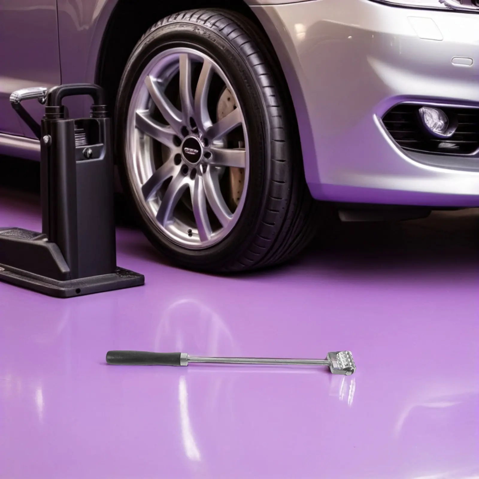 

Car Sound Deadening Roller Extended Handle Metal Installation Tool Auto Noise Reduction for Car Sound Deadener Mat Roller