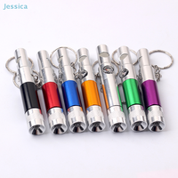 ♥Outdoor Aluminum Alloy LED Mini Survival 3-In-1 Whistle Guide Compass With Keychain,Camping And Hiking Emergency Tools