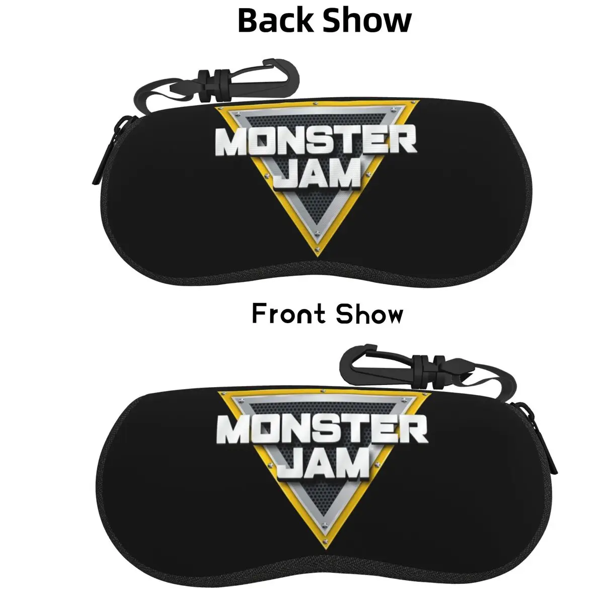 

Классический чехол для очков Monster Jam Truck с узором в виде ракушки, защитная коробка для солнцезащитных очков для женщин и мужчин, мягкая сумка для очков