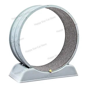 حصيرة عجلة القط الصامتة ، لعبة اللياقة البدنية غير الكهربائية للقطط الصغيرة ، إطار بلاستيكي متين ومحكم أعلى 8 مبيعات لجهاز المشي الكهربائي - رقم 6