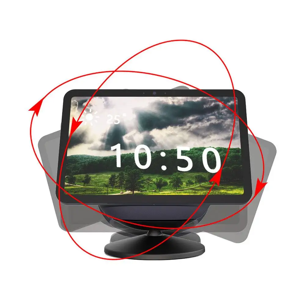 Magnetyczna podstawka do Amazon Echo Show 8 i 11, regulowana, obrotowa, z regulacją kąta nachylenia, uchwyt montażowy, akcesoria. — zdjęcie produktu 3