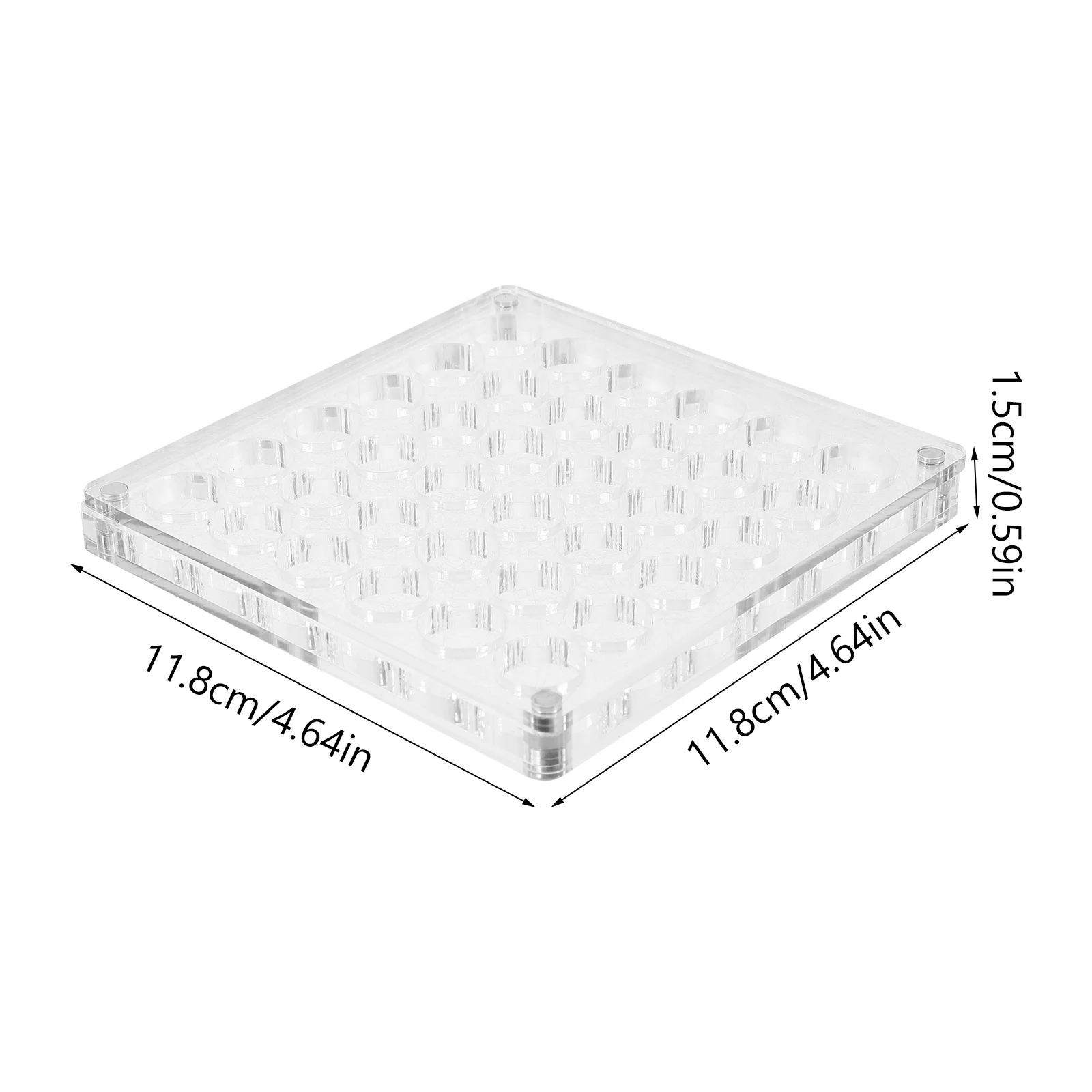 Caixa Organizadora Magnética para Strass de Unhas com 36 Compartimentos, Armazenamento Seguro e Exibição de Acessórios