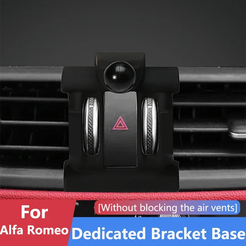 

Car Mobile Phone Holder Dedicated Smartphone Stand Base Bracket Collocation For Alfa Romeo Stevlio Giulia 2017 2018 2019 2020