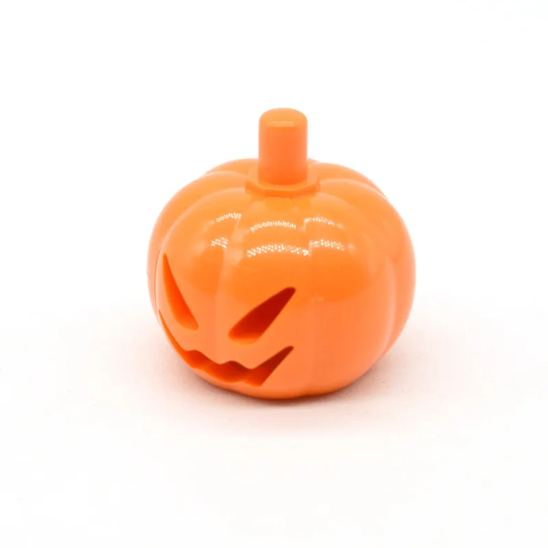 Halloween MOC Little Man Creative Headgear Building Blocks Pumpkin Head Skeleton Head Bricks Toys Kids Gift Compatible With LEGO