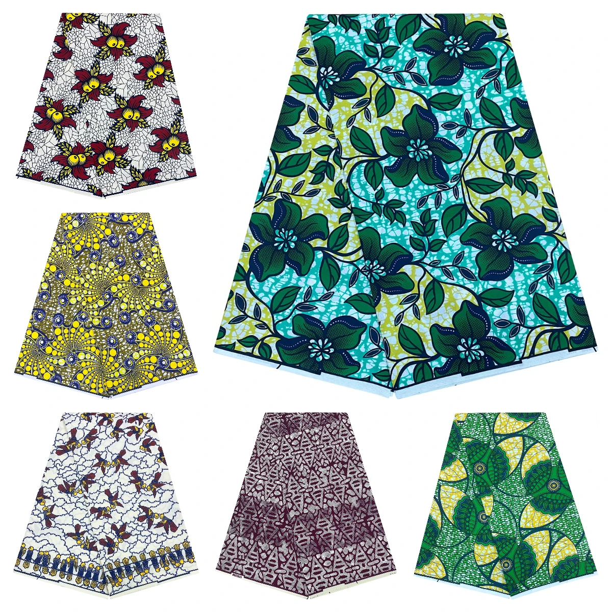 

New Style African Fabrics Wax Print High Quality African Ankara Wax Fabrics For Clothing Sew