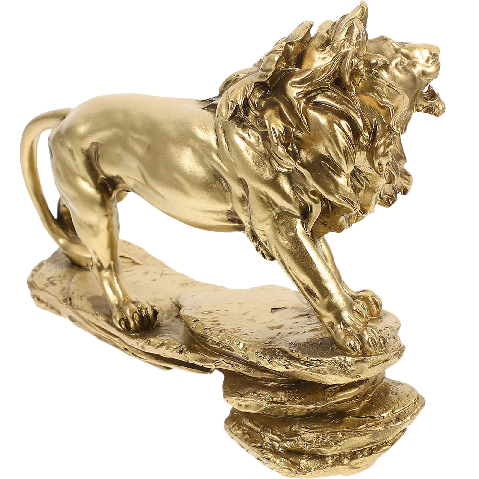 

Desktop Resin Lion Decoration High Simulation Design Modern Vintage Look for Car Home Study Room Bookshelf Display