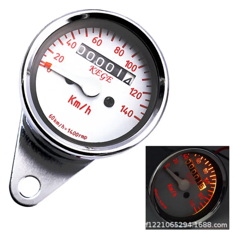 

Universal Motorcycle Odometer Speedometer Gauge for Harley Bobber Chopper Cafe