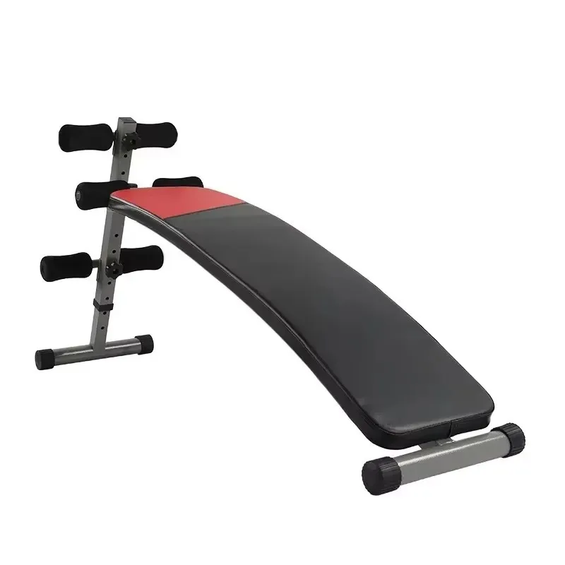 

Black-Red Adjustable Home Sit-Up Bench Quick Home Workouts for Men and Women To Sculpt Your Physique Essential for The Home Gym