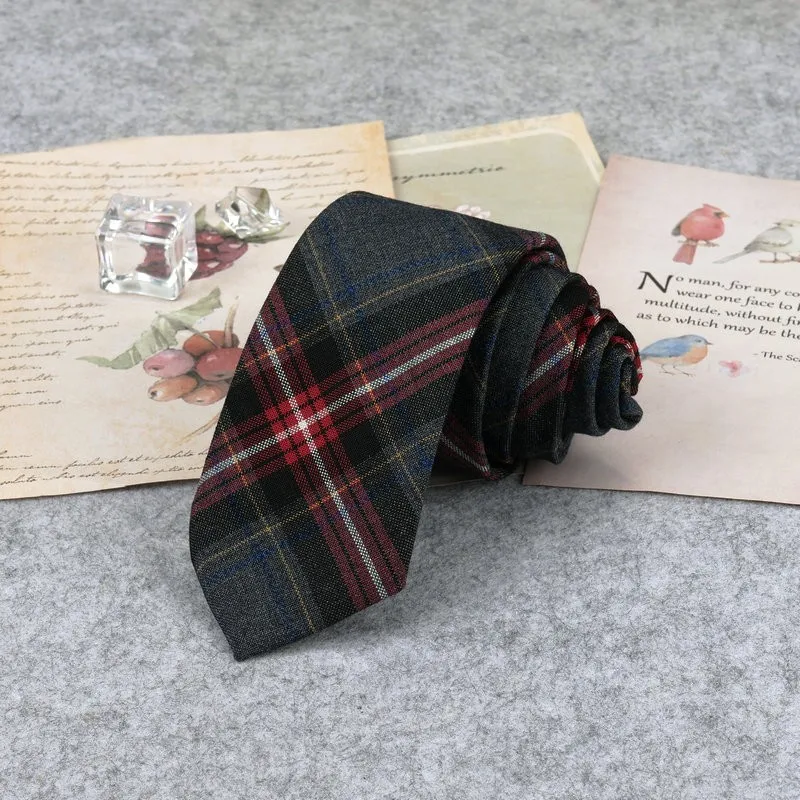 Mode Baumwolle Krawatten Für Männer Frauen Casual Plaid Krawatte Für Schule Jungen Mädchen Anzüge Krawatte Schlanke Hochzeit Krawatte gravatas 6cm – Detail 14