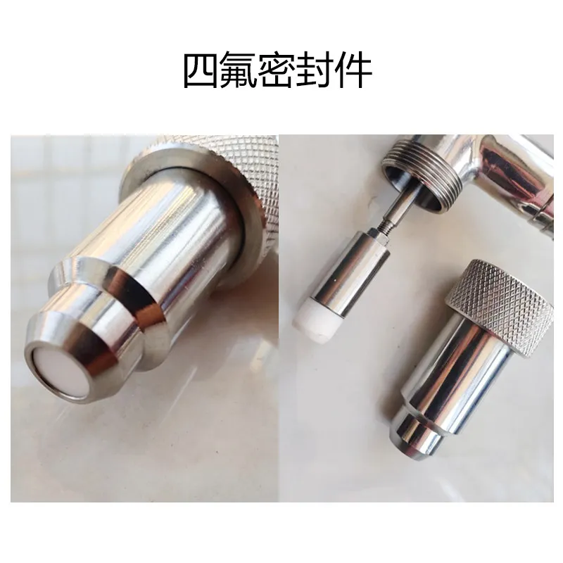 304 Stainless Steel Anti Drip Filling Head Nozzle Assembly Pneumatic Liquid Filling Machine Replacement Spare Parts