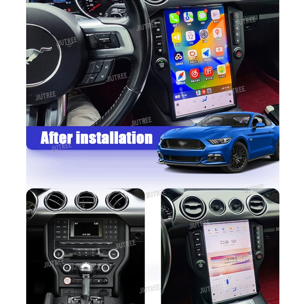 14.4Inch Android 11 For Ford Mustang 2015-2022 Car Radio auto Carplay Tesla Screen Stereo Multimedia Video Player GPS Head Unit