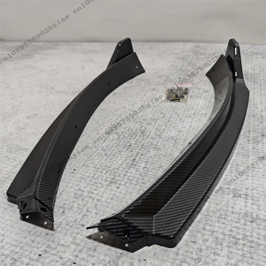 ماكستون نمط الجبهة الفاصل الشفاه لشركة فولكس فاجن MK6 جولف 6 TSI TDI MPI 2008-2013 القياسية شفة ممتصة للصدمات ترقية ضبط الأسود اكسسوارات ABS #6