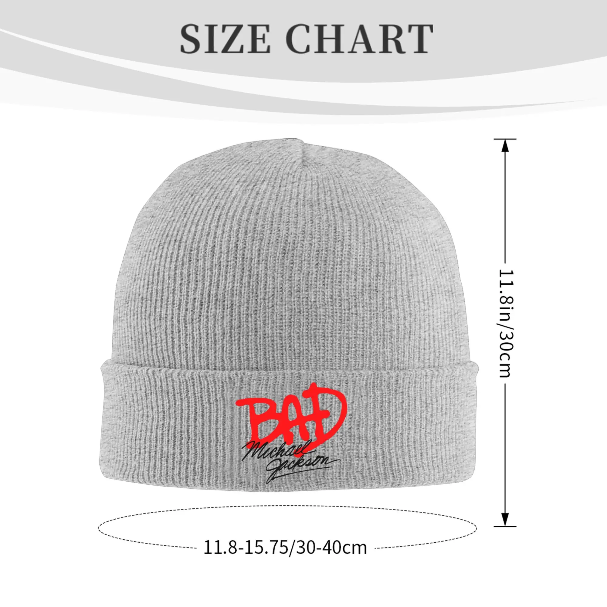 Michael - MJ BAD Knit Hat Beanies Autumn Winter Hats Warm Acrylic  New  Caps Men Women Gifts,