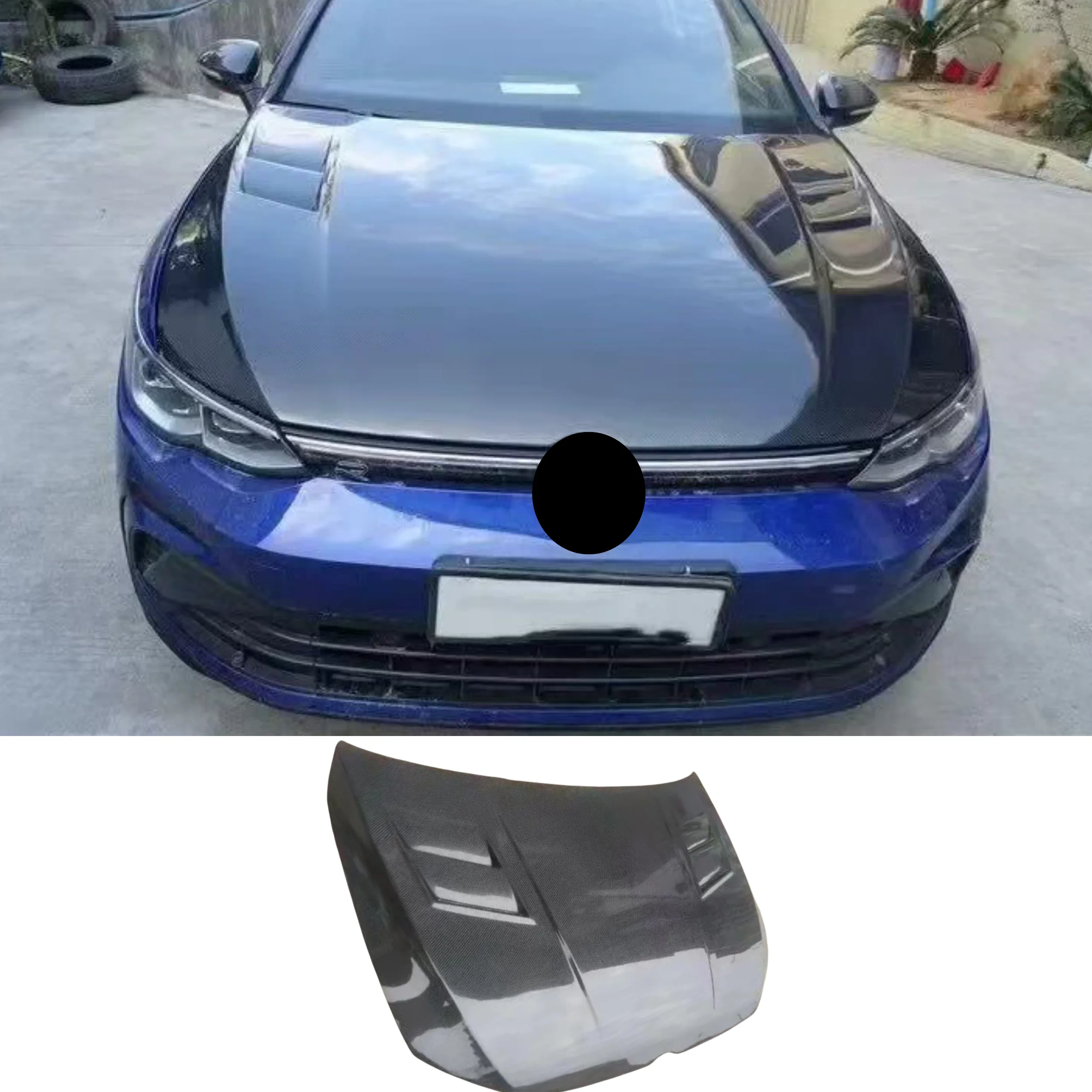 

Капот двигателя из углеродного волокна для Volkswagen vw golf 8 MK8, модифицированный капот, крышка двигателя, комплект кузова, автомобильные аксессуары