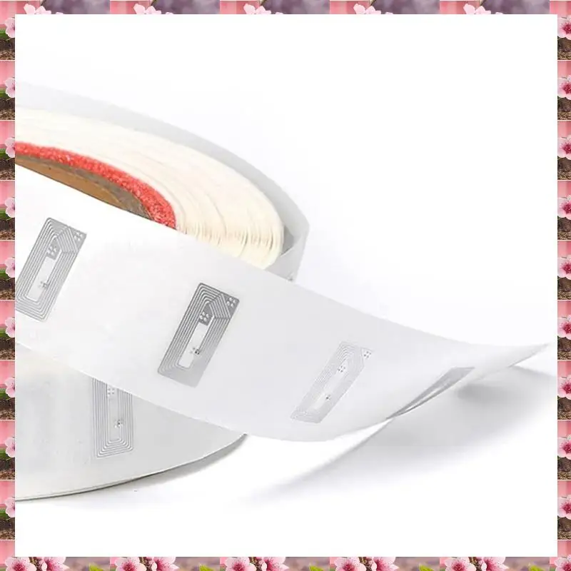 2025 100 قطعة علامات NFC ملصق مع شريحة NTAG213 ملصقات NFC فارغة ملصقات لاصقة علامات RFID قابلة لإعادة الكتابة 144 بايت الذاكرة سهلة في