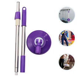 Mop Pole Replacement Handle Rotating Accessories Suppliesbroom Tool Stick Replace Floor Stainless Steel Cleaning Clean