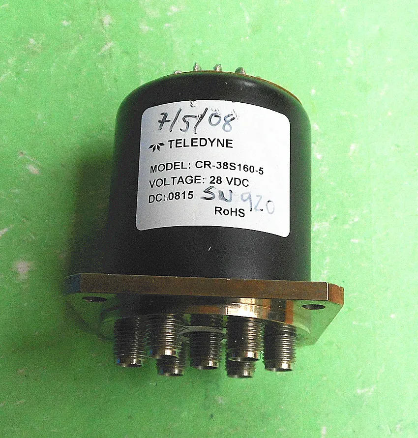 TELEDYNE CR-38S160-5 28V DC-18GHz SMA RF microwave coaxial switch