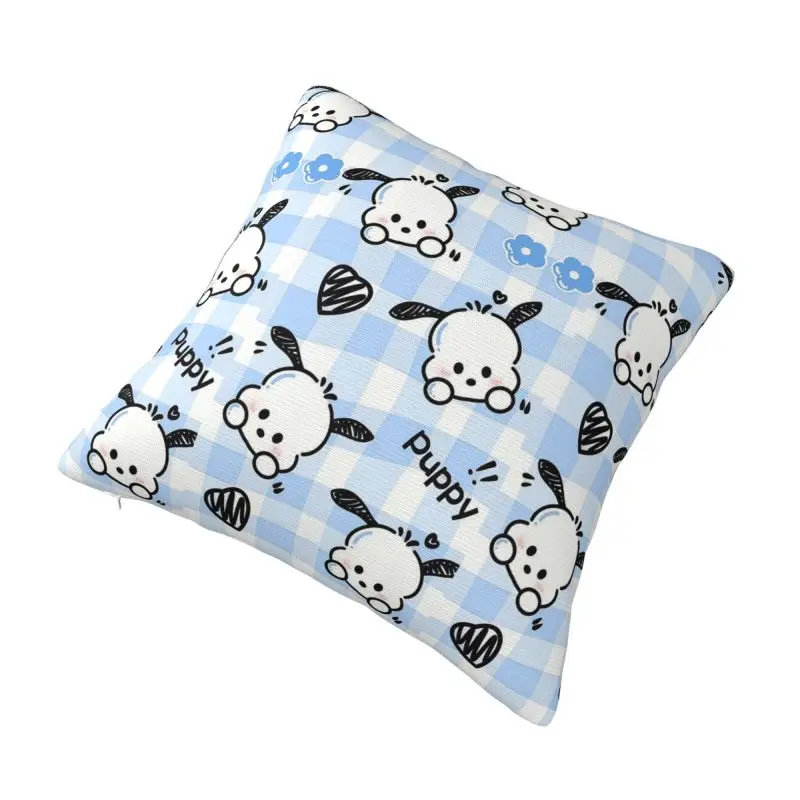 Custom Cute Dog Pochacco Pattern Throw Pillow Covers Cushion Cover Decoration Salon Square Pillowcase