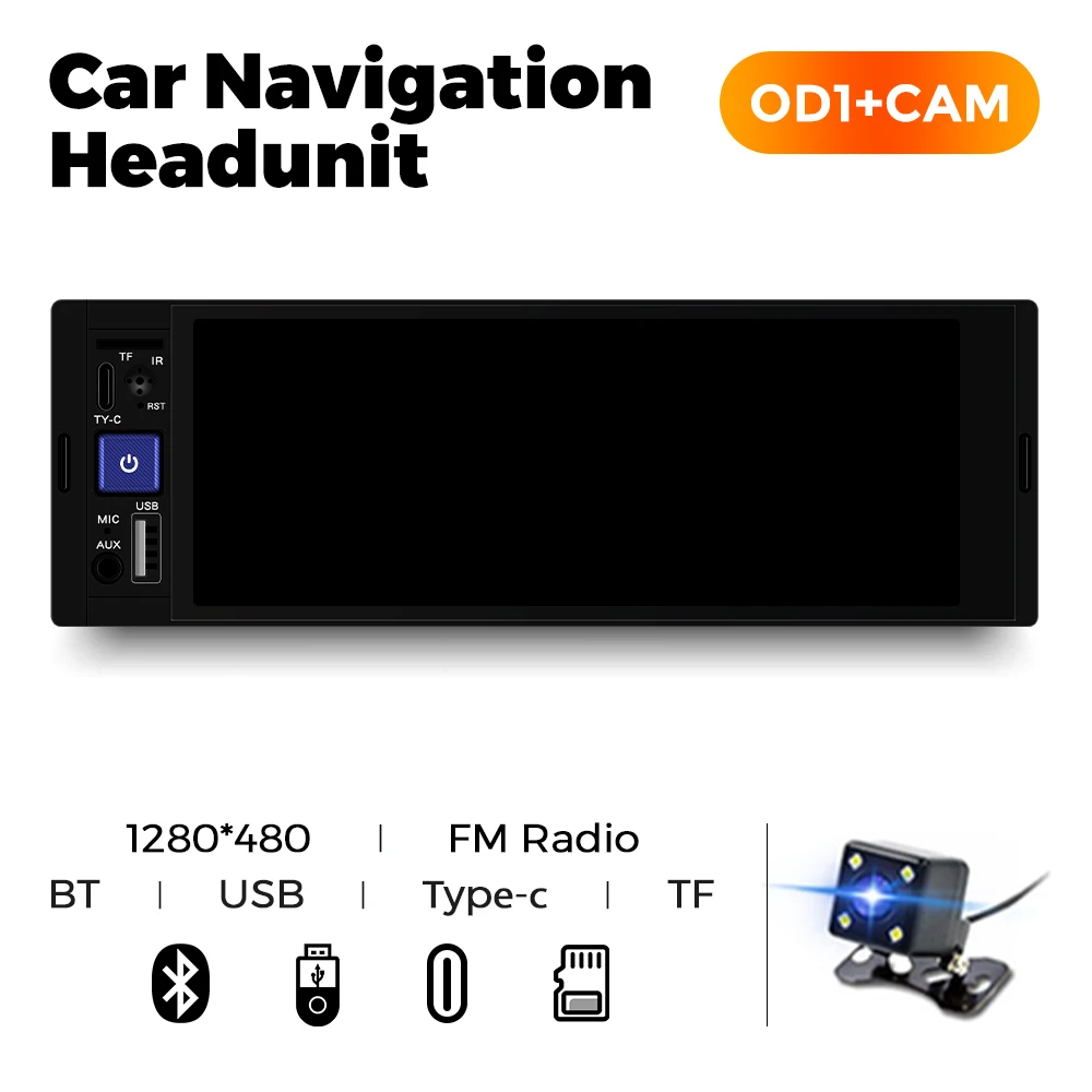 MEKEDE 6.86 Inch 1Din Carplay Android Auto Car Radio Multimedia Video MP5 Player With BT FM Stereo USB Type-C Plug Autoradio image 3