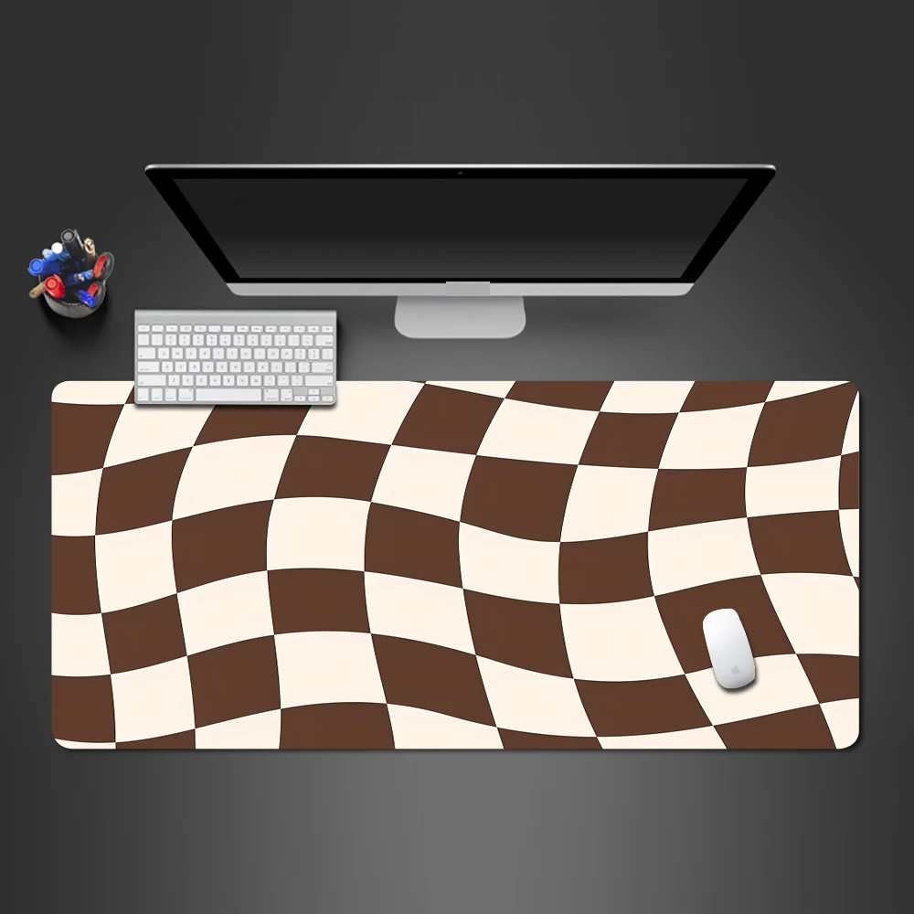 Twisted Diamond Lattice Mouse Pad Simple Mousepad Gamer Pc Accessories Mousepad 900x400 Gaming Desk Table Cushion Extended Mat