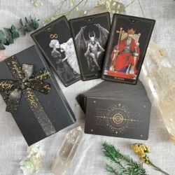 New 2024 Beginners Fortune Telling Spanish Russian Original High Quality Oracle Skull Divination Decks Tarot Cards 78 Large 12*7