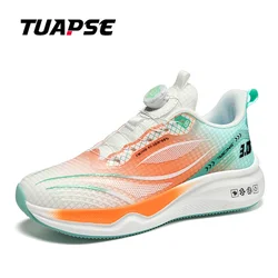 TUAPSE Men BOA Quick Lacing Running Shoes Breathable Shock-Absorption Non-slip Comfortable Sneakers Size 39-46