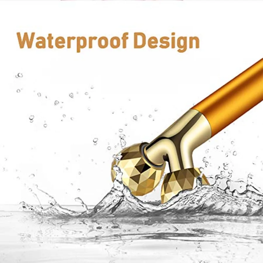 Yeamon 2 in 1 เครื่องนวดหน้า Golden Facial ไฟฟ้า 3D Roller และ T รูปร่างแขน Eye se นวด Skin Care TOOL