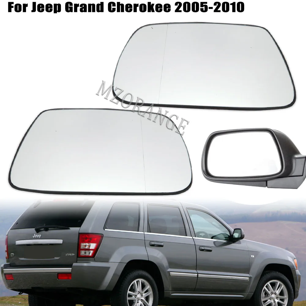 Seitlich beheizter Spiegel für Jeep Grand Cherokee wh 2005 2006 2007 2008 2009 2010 Rückspiegel Rückspiegel Glas linsen zubehör