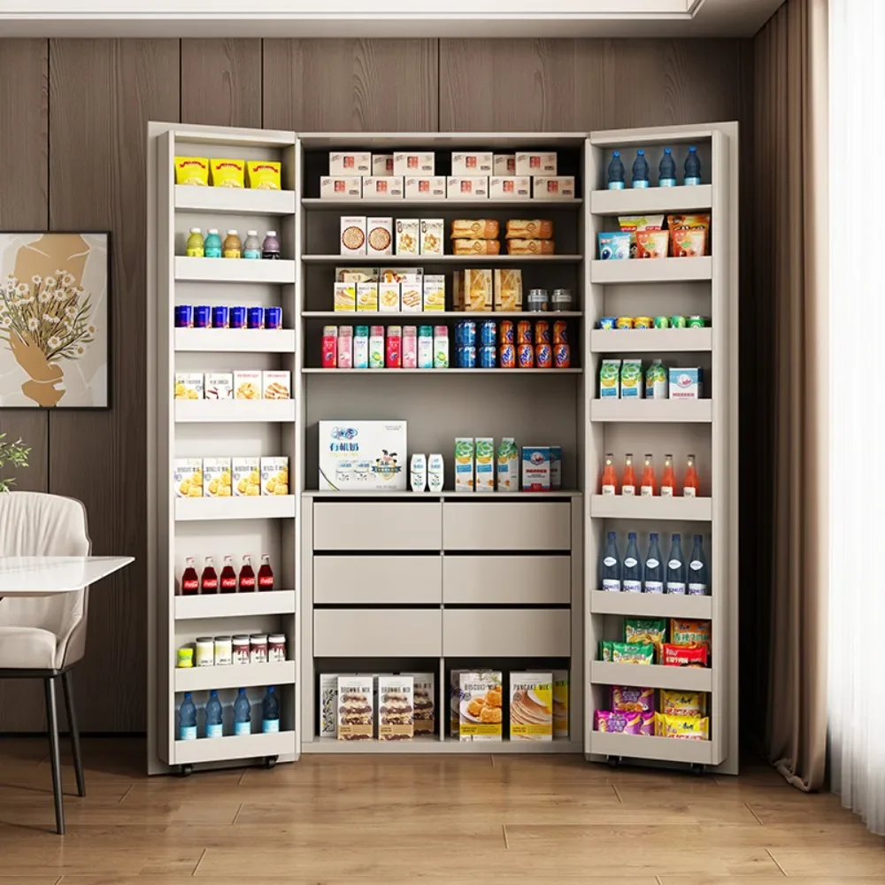 Dining side cabinet, living room, tea embedded refrigerator cabinet, storage cabinet, kitchen integrated storage against