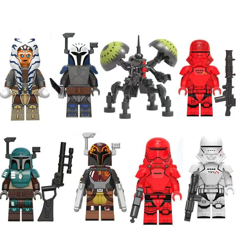 Neue Star Wars The Mandalorian Architecture Vizsla Zusammengebaute Minifigur Actionfigur Modell Kindergeschenk Spielzeugserie Dekorieren