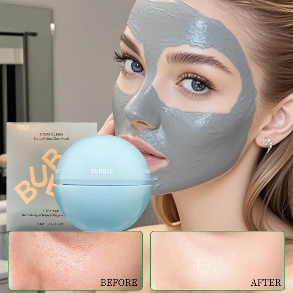 

45ML For BUBBLE Mud Mask Facial Deep Cleansing Moisturizing Gently Removal Blackhead Non-grease Face Mask Mud Skin Care