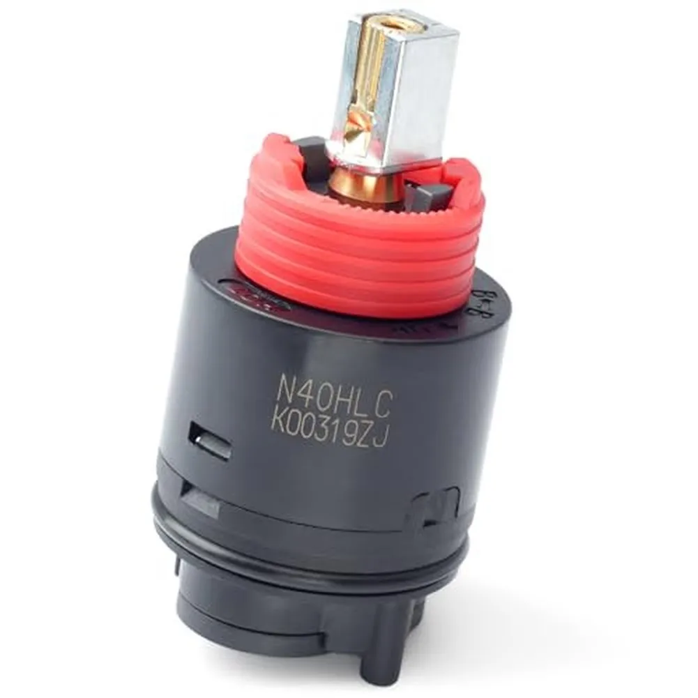 N40HLC 40mm Shower Valve Core for Single Handle Tub Shower Faucets Dimensions 80mm x 40mm Black Red Color Options