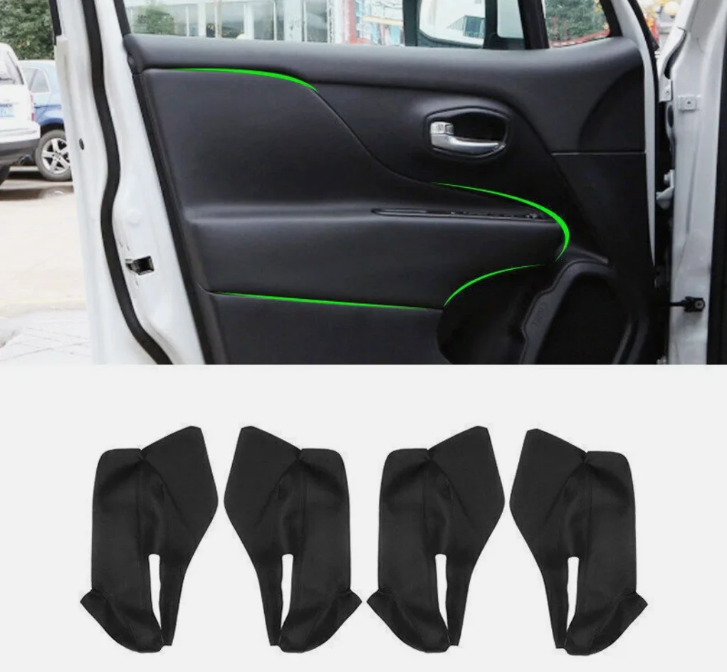 

Car Door Panel Armrest For 2015-2024 Jeep Renegade Renegade Car door panel armrest modification kit with soft leather upholstery