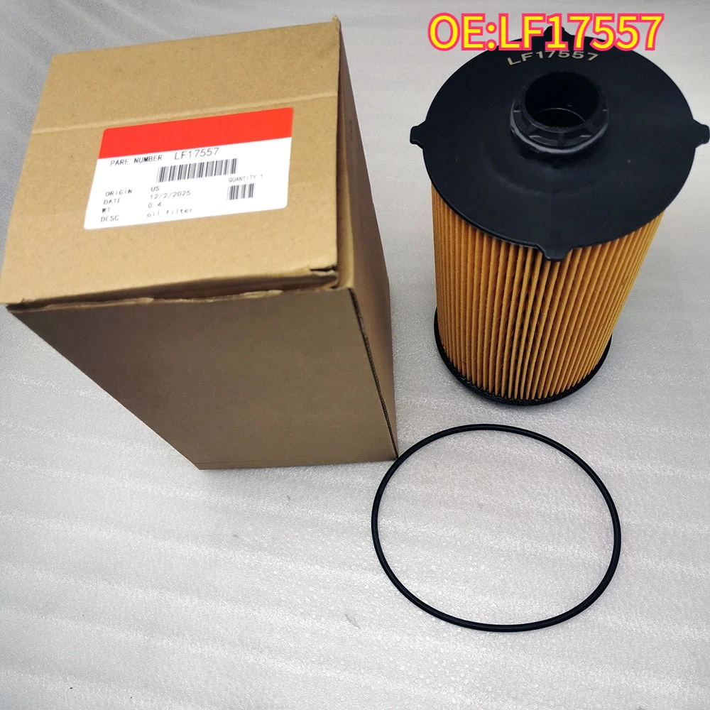 

High quality New For LF17557 Oil Filter Element Metal-free Replaces Lube Filter