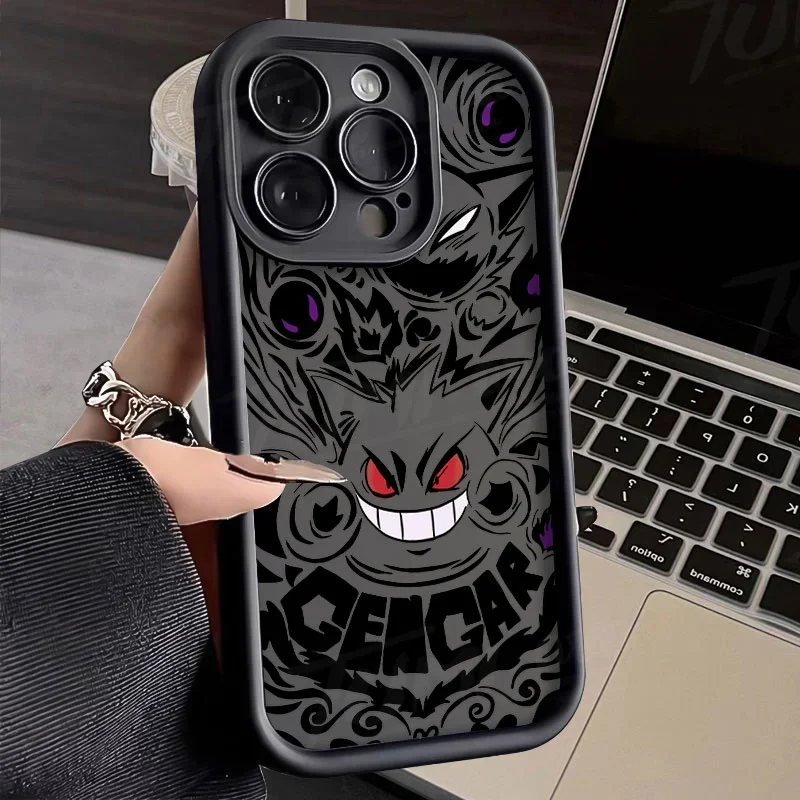 For Xiaomi POCO X6 X5 X4 GT F3 F4 F5 M6 Pro X3 NFC Mi 13T 12T 11T 13 12 11 Lite 5G NE Case Pokemon Gengar Silicone Phone Cases