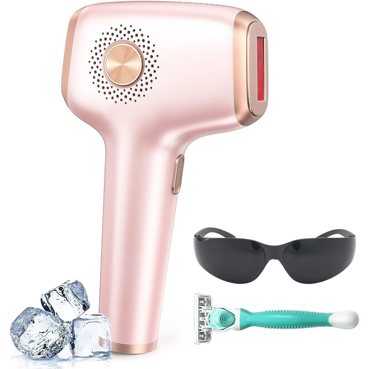 JD-TM016 IPL Hair Removal Device Ice Cooling 999999 Flashes 9 Level Painless Long Lasting Home Beauty Epilator for Women