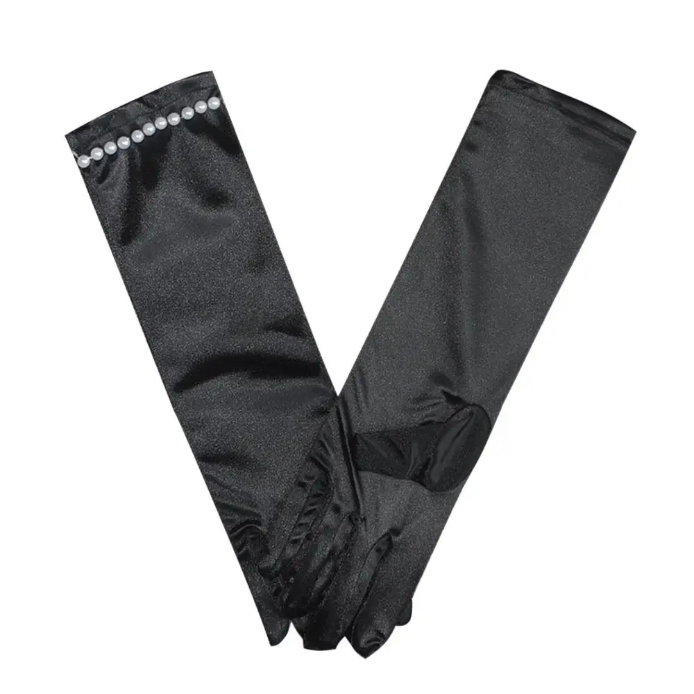 

Dress Princess Dance Performance Wedding Flower Girl's Gloves Full Mittens Princess Gloves Wedding Gloves Stage Gloves