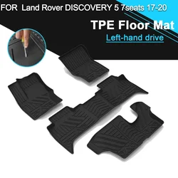 Car Floor Mat Waterproof TPE Rubber Non-Slip Fully Surrounded Refit Left Hand Drive for Land Rover Discovery 5 2017-2020