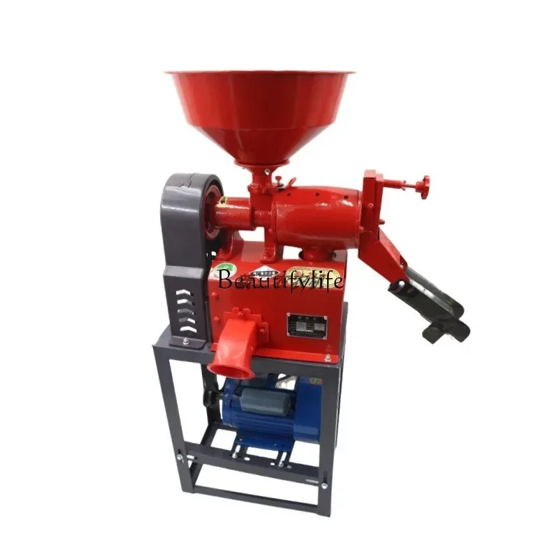 09z.Small household rice milling machine Multifunctional rice hulling New rice milling machine