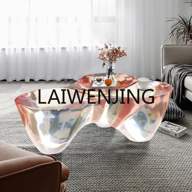 Light Luxury Modern Living Room Home Creative Coffee Table Living Room Table Transparent Acrylic Side Table