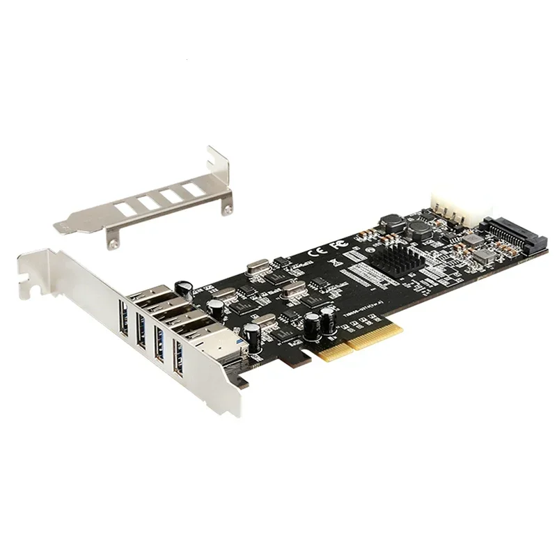 20G PCI Express 4 channel Full speed USB3.0 Expansion card Add on card with NEC for PC Computer Desktop TXB058