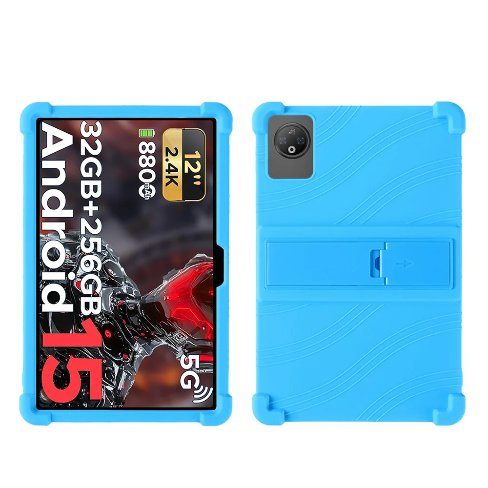 Protective Shockproof Case For DOOGEE V pad(12-inch Tablet) — Soft Silicone Stand Cover with Protection