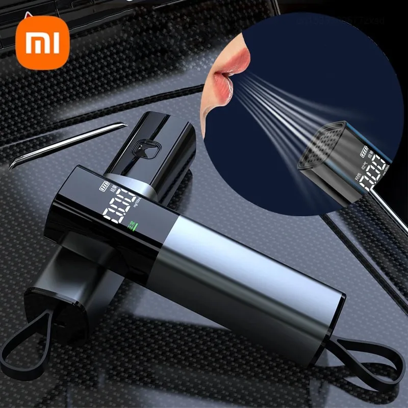 Xiaomi Portable Mini Breathalyzer with Lanyard LCD Digital Display Non-Contact Automatic Blow Type Alcohol Tester Rechargeable