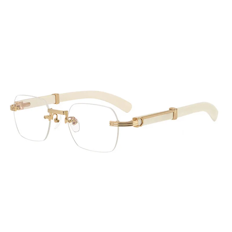 Men's business style square frame anti-blue light glasses for protecting eyes from computer screen radiation