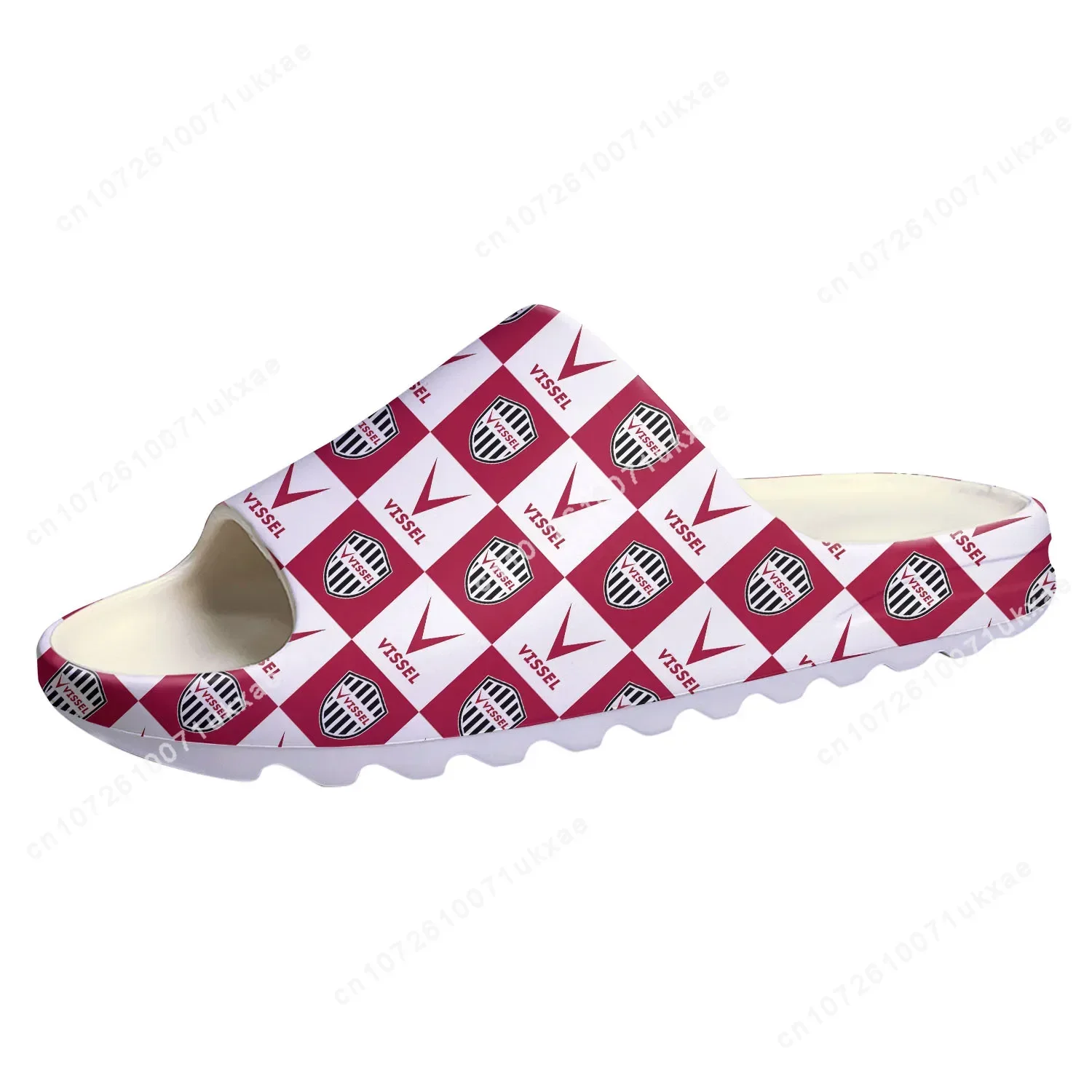 ヴィッセル Vissel Football Soft Sole Sllipers Home Clogs Customized Step On Water Shoes Mens Womens Teenager Step in Sandals