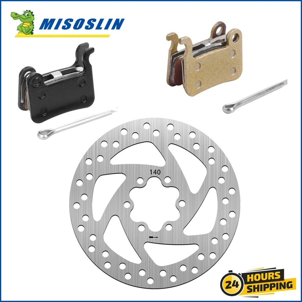 140mm Disc Brake Rotor 6 Hole Brake Pads Kick Scooter for Ninebot P65U P65A P65E P100SU P100SE Electric Scooter Accessories