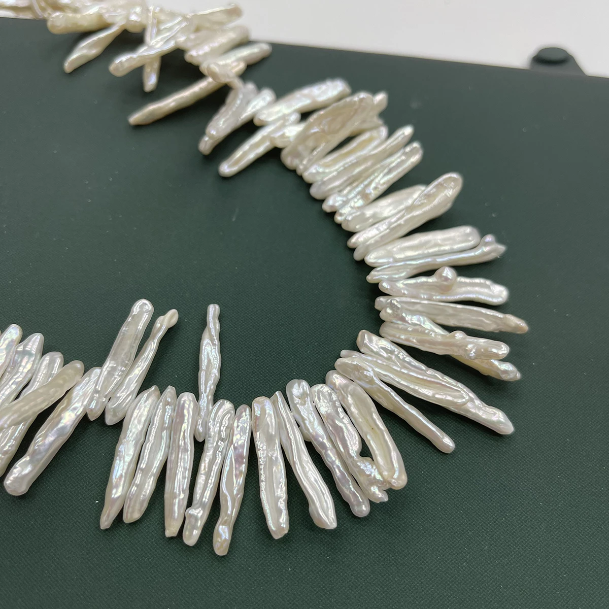 5x25-6x30mm Pipa-förmige Barocke Naturperlen, Premium Lose Perlen, Bastelkomponenten für Handgemachte Halsketten & Armbänder – Detail 17