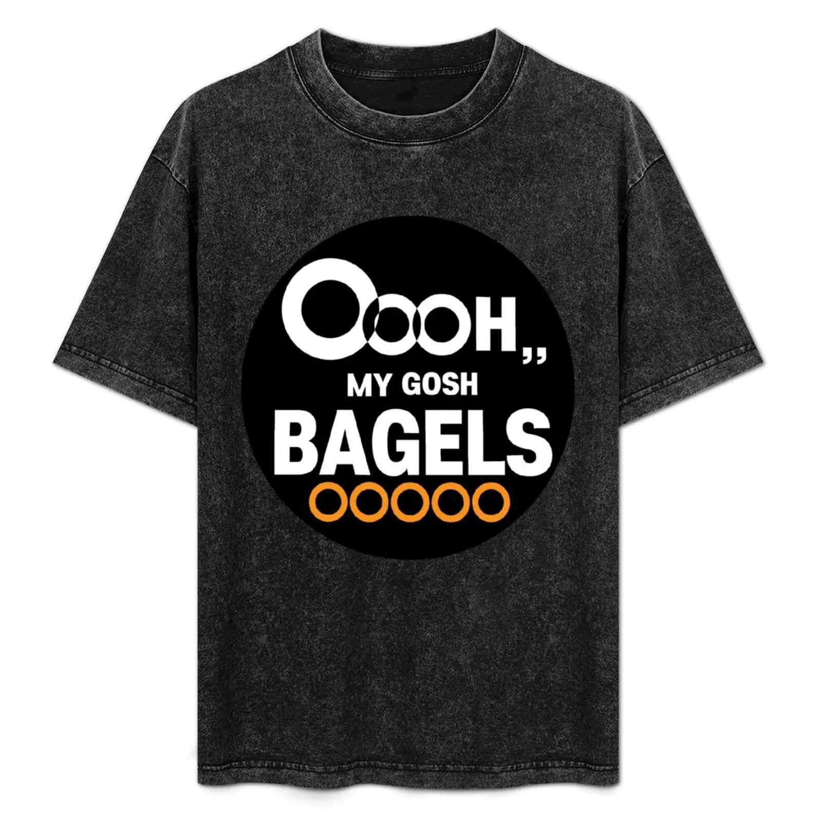 ¡OH! MY GOSH~~ BAGELS^^ Camiseta con diseño de estampado simple